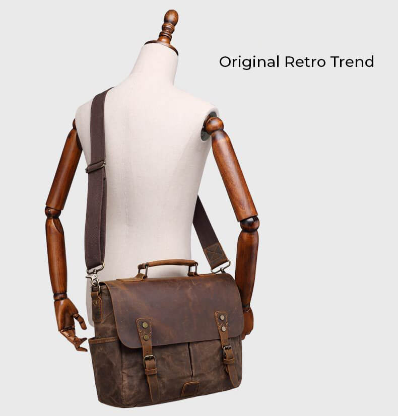 BIZMAN – Retro Crazy Horse Leather Bag