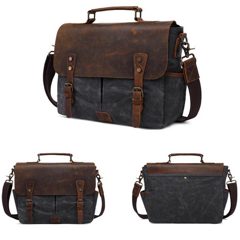 BIZMAN – Retro Crazy Horse Leather Bag