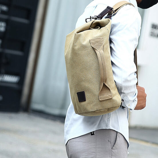 Canvas Crossbody Backpack for Men