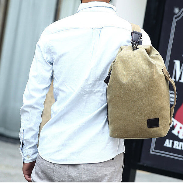 Canvas Crossbody Backpack for Men