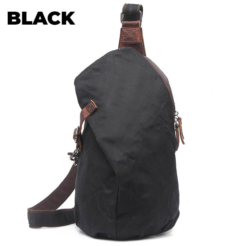 RETRO SONS - Canvas Crossbody Sling Bag with Anti-Thief Pocket