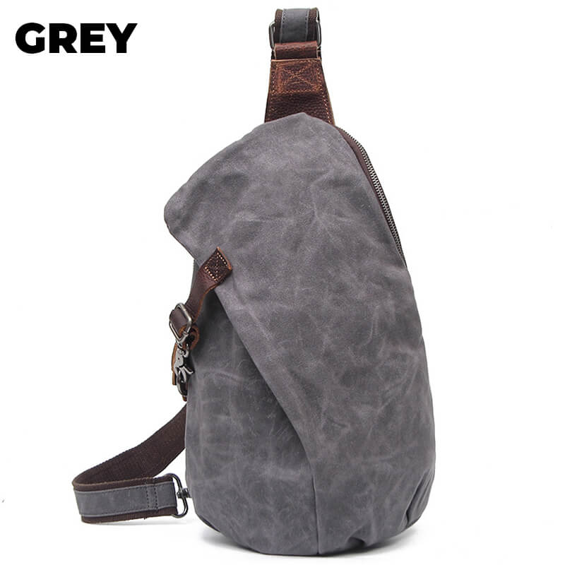 RETRO SONS - Canvas Crossbody Sling Bag with Anti-Thief Pocket