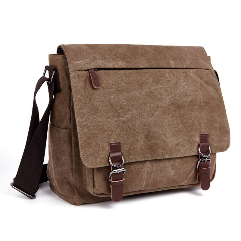 Large Canvas Men's Messenger Bag
