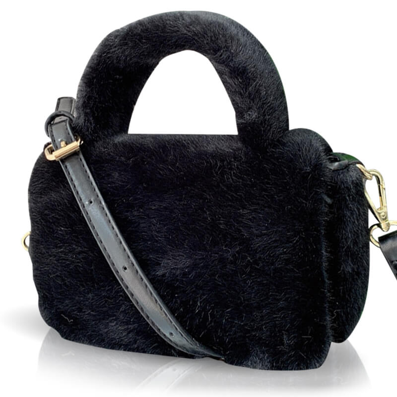 Autumn & Winter Style Faux Fur Handbag