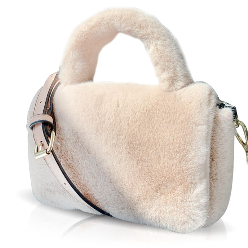 Autumn & Winter Style Faux Fur Handbag