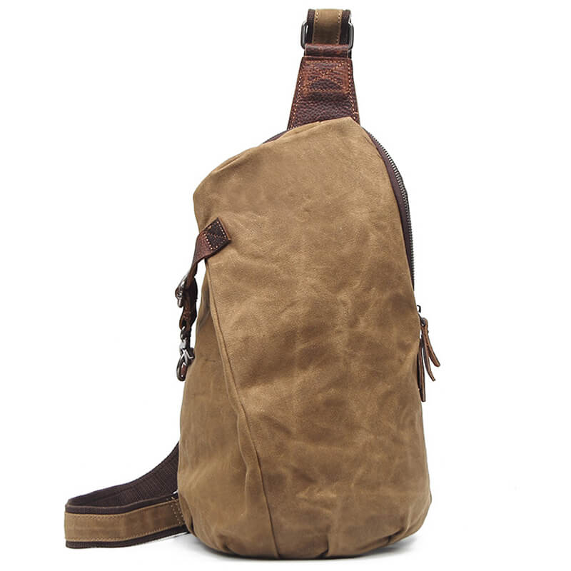 RETRO SONS - Canvas Crossbody Sling Bag with Anti-Thief Pocket