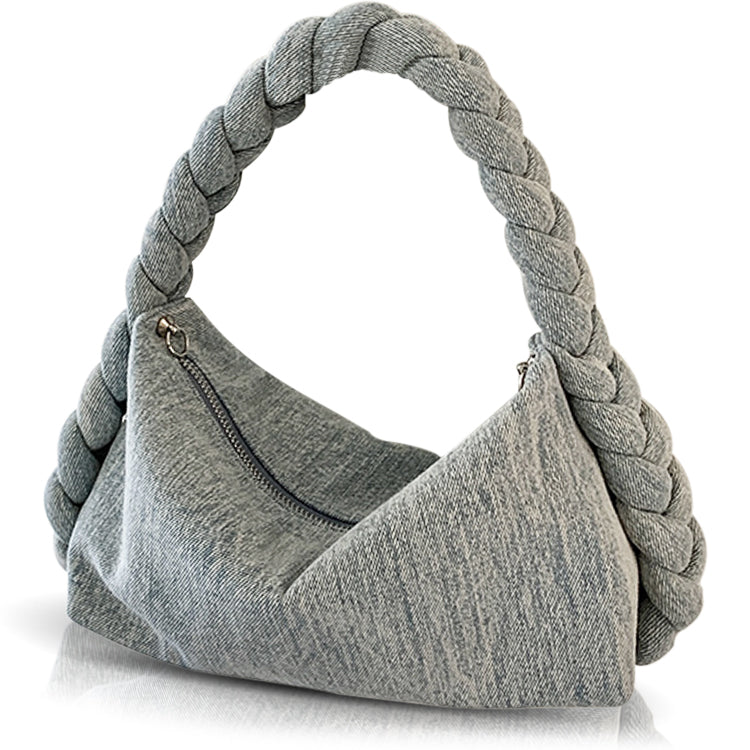Twist Denim Handbag for Women