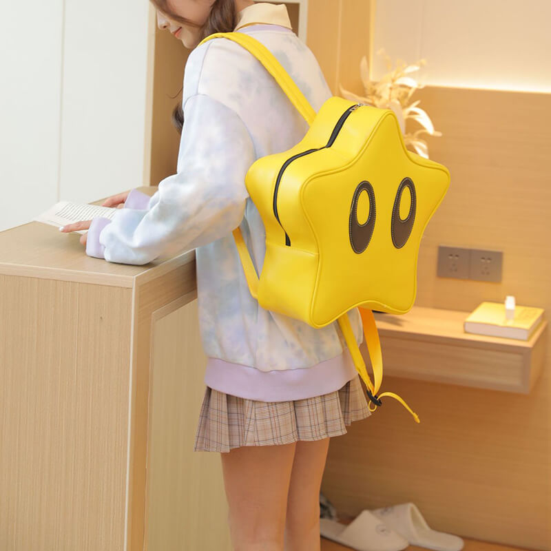 Cute Yellow Star Cartoon Backpack for Kids