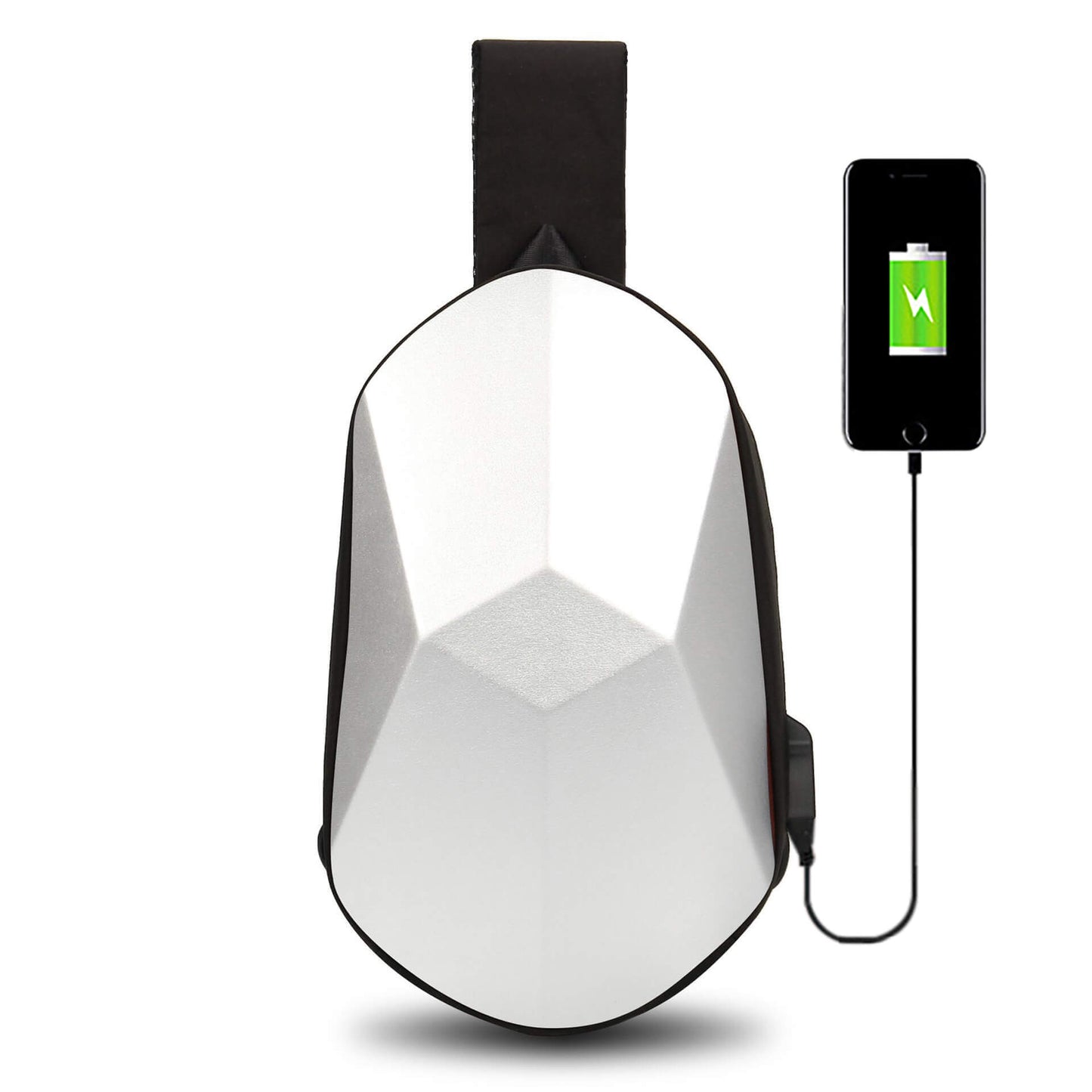 Shell Style Crossbody Bag with USB