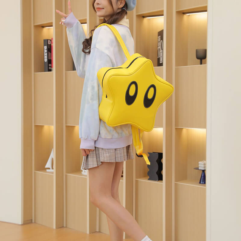 Cute Yellow Star Cartoon Backpack for Kids