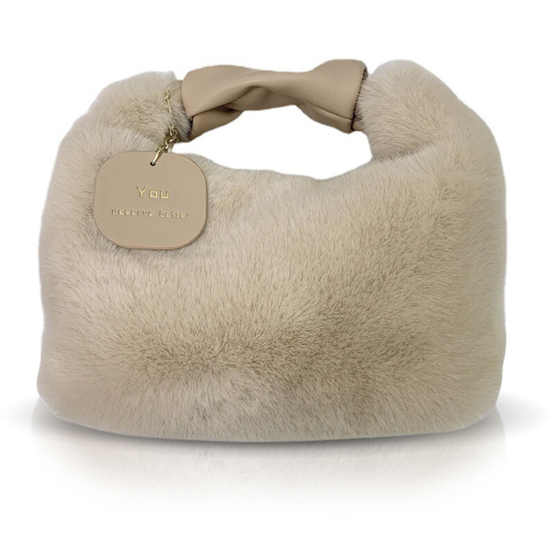 Faux Fur Plush Handbag for Women