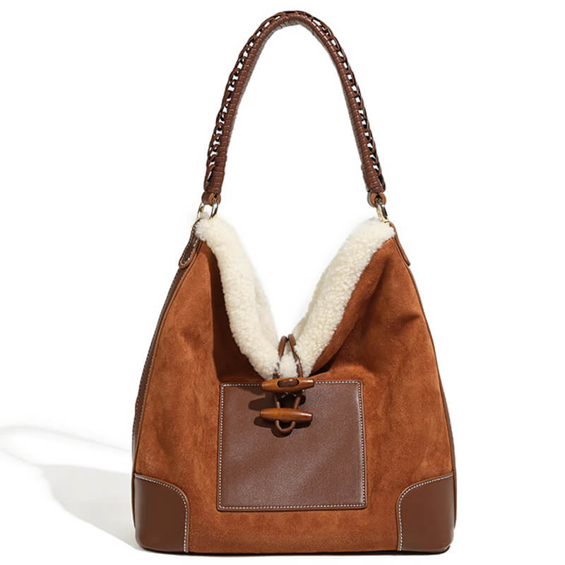Woven Faux Fur Women's Autumn & Winter Handbag