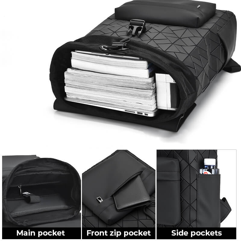 HOLOBAG - PU Leather City Backpack