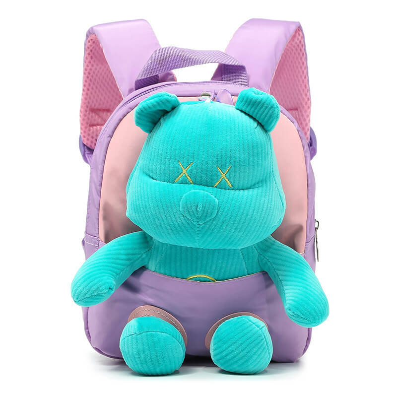 Cute Toddler Kids Backpack with Teddy Bear