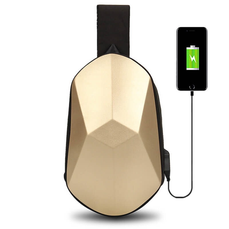 Shell Style Crossbody Bag with USB