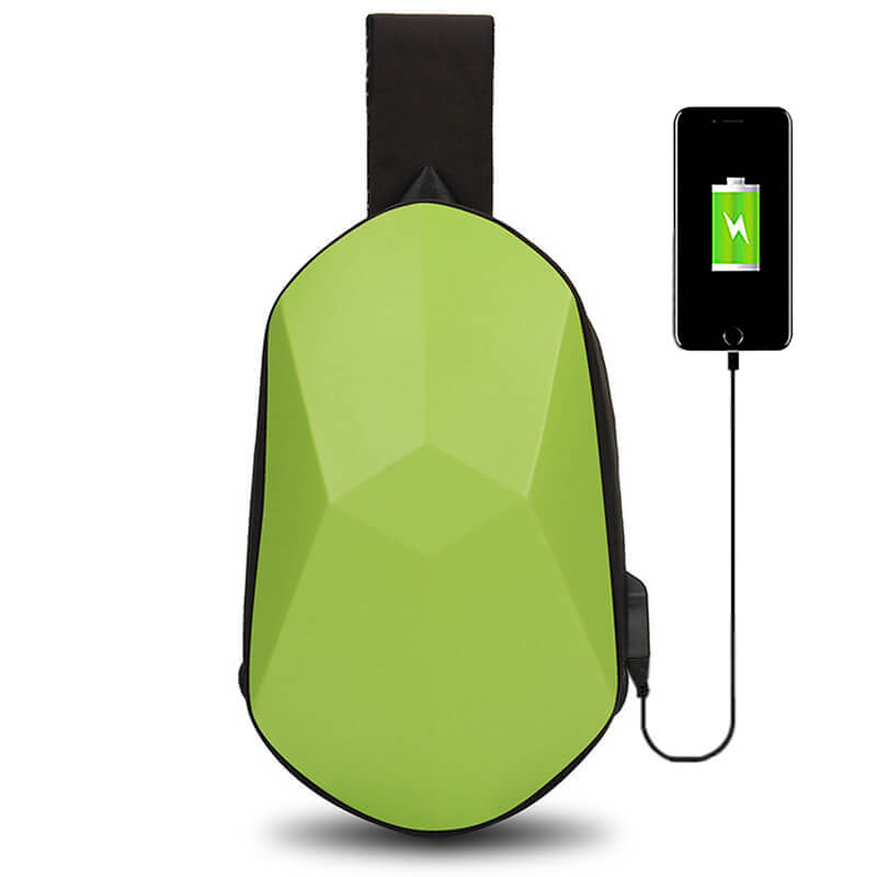 Shell Style Crossbody Bag with USB