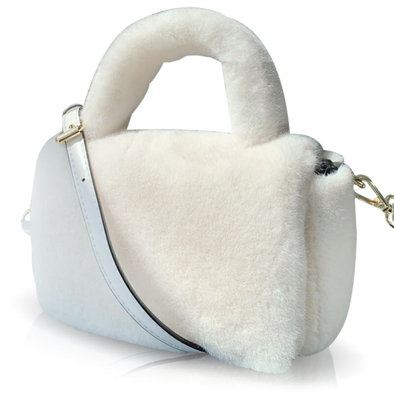 Autumn & Winter Style Faux Fur Handbag