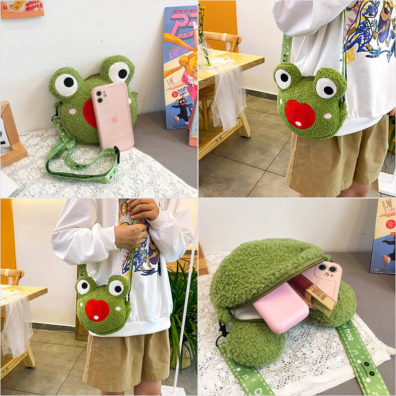 Cute Frog Shoulder Bags