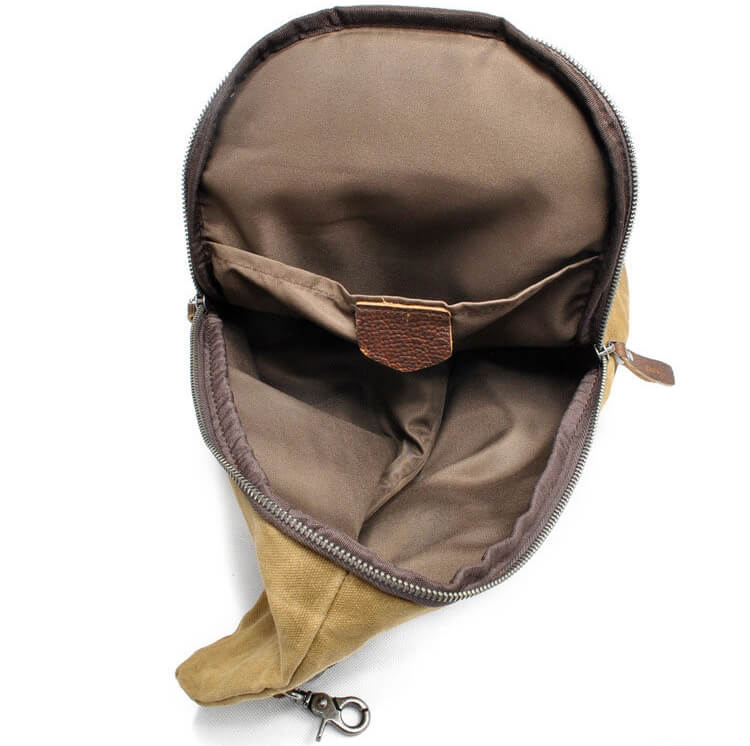 RETRO SONS - Canvas Crossbody Sling Bag with Anti-Thief Pocket